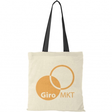 Logo trade advertising products picture of: Nevada 100 g/m² cotton tote bag coloured handles 7L