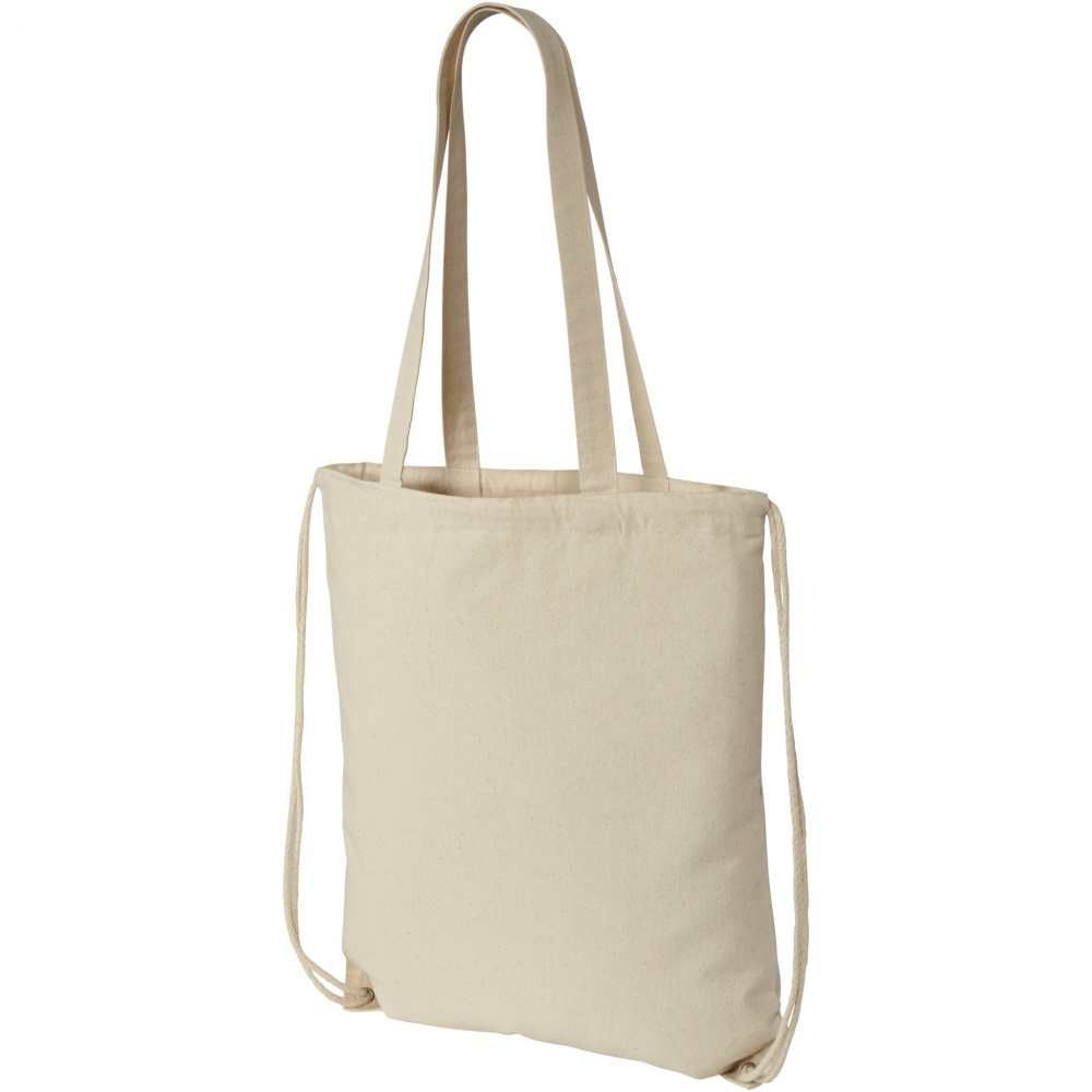 Logo trade corporate gifts image of: Eliza 240 g/m² cotton drawstring bag 6L