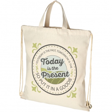 Logo trade corporate gifts image of: Pheebs 210 g/m² recycled drawstring bag 6L