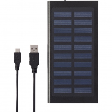 Logo trade business gifts image of: Stellar 8000 mAh solar power bank