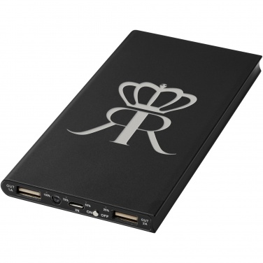 Logo trade corporate gifts picture of: Plate 8000 mAh aluminium power bank