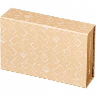 Logo trade corporate gifts picture of: Future 6000 mAh bamboo/fabric wireless power bank