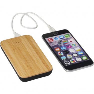 Logotrade promotional giveaway picture of: Future 6000 mAh bamboo/fabric wireless power bank