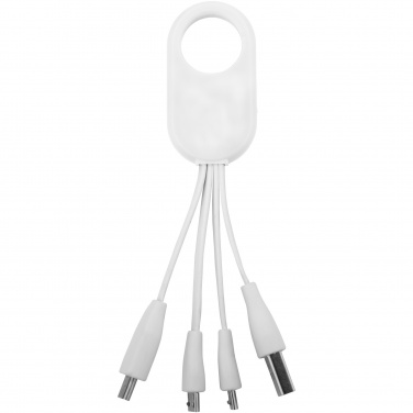Logo trade promotional item photo of: Troup 4-in-1 charging cable with type-C tip