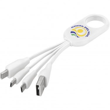 Logotrade promotional gift picture of: Troup 4-in-1 charging cable with type-C tip
