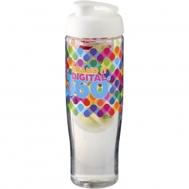 Logo trade corporate gifts image of: H2O Active® Tempo 700 ml flip lid sport bottle & infuser