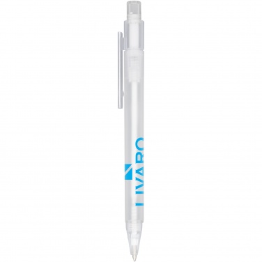 Logo trade promotional item photo of: Calypso frosted ballpoint pen