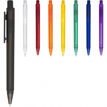 Logo trade promotional merchandise picture of: Calypso frosted ballpoint pen