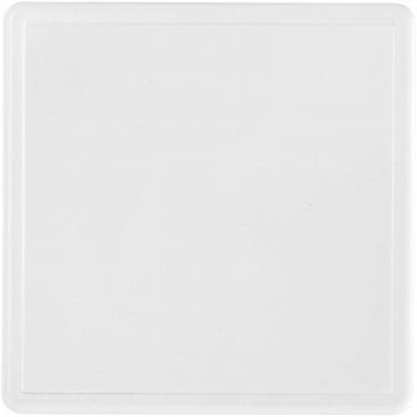 Logo trade corporate gifts image of: Ellison square plastic coaster with paper insert
