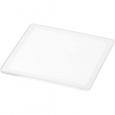 Logo trade promotional items image of: Ellison square plastic coaster with paper insert