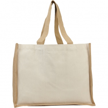 Logotrade promotional items photo of: Varai 320 g/m² canvas and jute shopping tote bag 23L