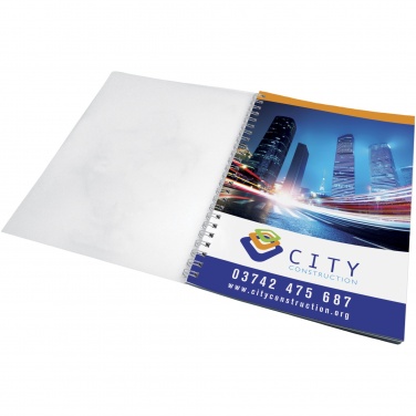 Logo trade promotional giveaways image of: Desk-Mate® wire-o A5 notebook PP cover