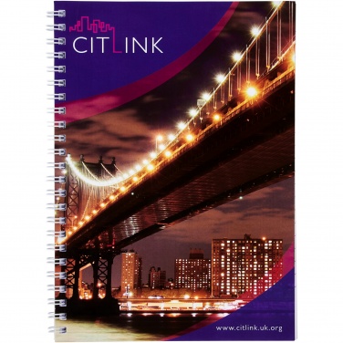 Logo trade business gifts image of: Desk-Mate® A5 spiral notebook