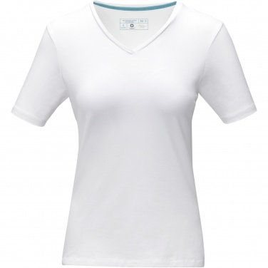 Logotrade promotional merchandise photo of: Kawartha short sleeve women's organic V-neck t-shirt