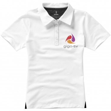 Logo trade corporate gifts image of: Markham short sleeve women's stretch polo