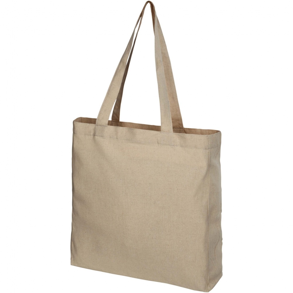 Logo trade corporate gifts picture of: Pheebs 210 g/m² recycled gusset tote bag 13L