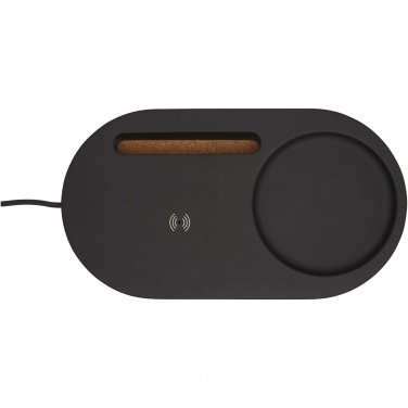 Logo trade promotional item photo of: Klip 5W wireless charging desk organizer