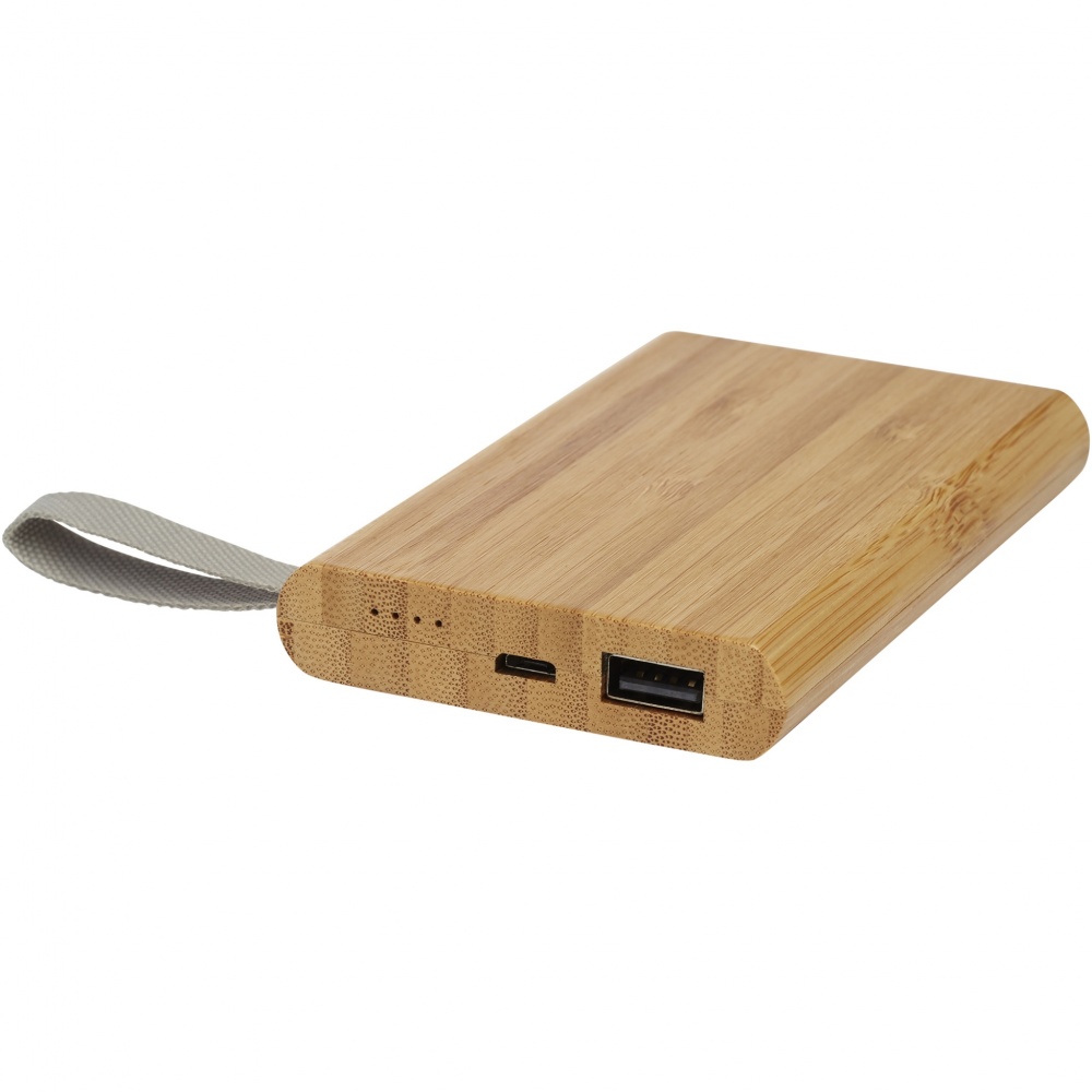 Logotrade promotional giveaway image of: Tulda 5000 mAh bamboo power bank