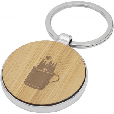 Logotrade corporate gifts photo of: Nino bamboo round keychain