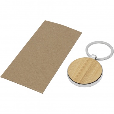 Logotrade promotional merchandise photo of: Nino bamboo round keychain