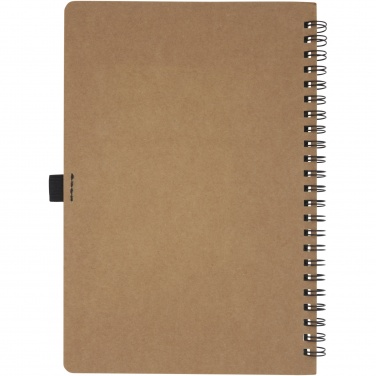 Logotrade advertising product image of: Cobble A5 wire-o recycled cardboard notebook with stone paper
