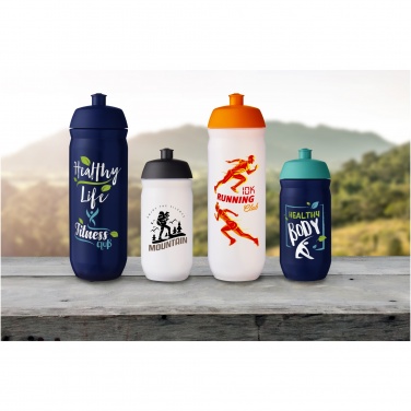Logo trade promotional gifts image of: HydroFlex™ Clear 500 ml squeezy sport bottle