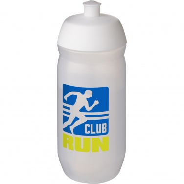 Logo trade promotional merchandise picture of: HydroFlex™ Clear 500 ml squeezy sport bottle
