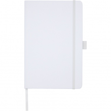 Logo trade promotional items image of: Honua A5 recycled paper notebook with recycled PET cover