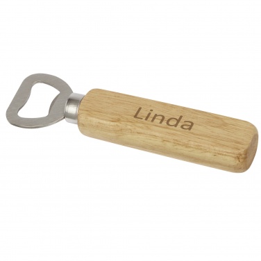 Logo trade promotional giveaways image of: Brama wooden bottle opener