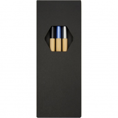 Logo trade promotional merchandise image of: Kerf 3-piece bamboo pen set
