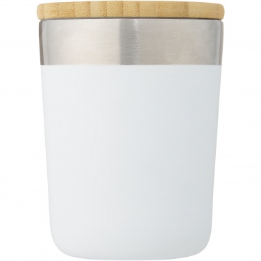 Logo trade promotional merchandise picture of: Lagan 300 ml stainless steel tumbler with bamboo lid