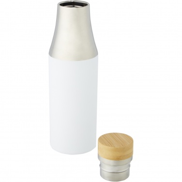 Logo trade corporate gift photo of: Hulan 540 ml copper vacuum insulated stainless steel bottle with bamboo lid