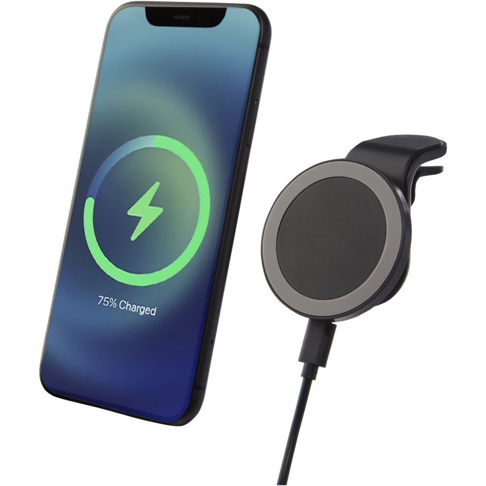 Logo trade promotional merchandise picture of: Magclick 10W wireless magnetic car charger