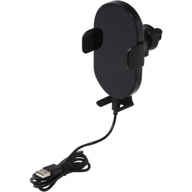 Logo trade promotional items image of: Pilot 15W wireless automatic car charger 