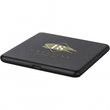 Logotrade promotional merchandise picture of: Loop 10W recycled plastic wireless charging pad