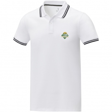Logo trade promotional items image of: Amarago short sleeve men's tipping polo