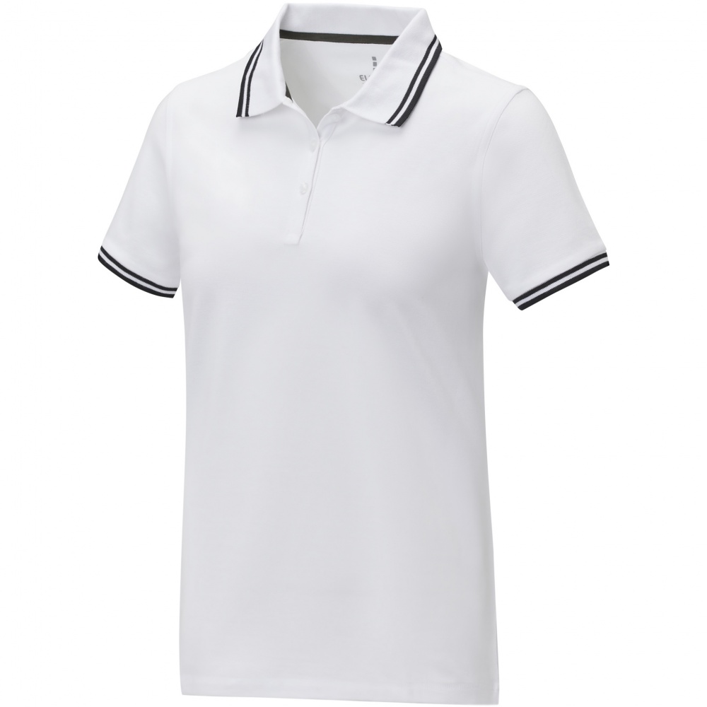 Logo trade promotional giveaways image of: Amarago short sleeve women's tipping polo
