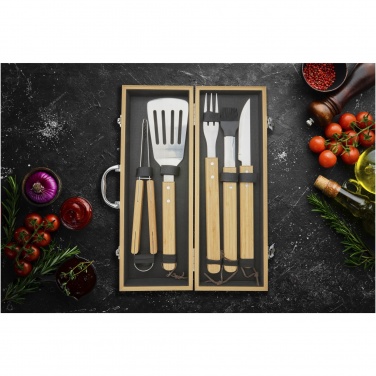 Logo trade advertising products image of: Churras 5-piece BBQ set