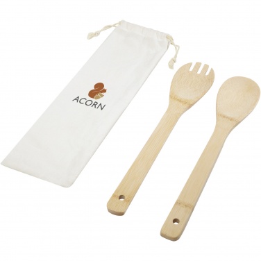 Logotrade business gift image of: Endiv bamboo salad spoon and fork