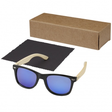Logotrade promotional product image of: Taiyō rPET/bamboo mirrored polarized sunglasses in gift box