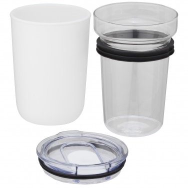 Logo trade promotional item photo of: Bello 420 ml glass tumbler with recycled plastic outer wall