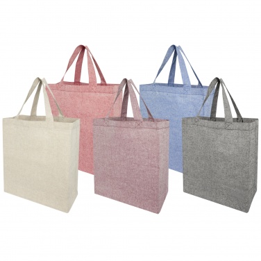 Logotrade promotional giveaway image of: Pheebs 150 g/m² recycled gusset tote bag 13L