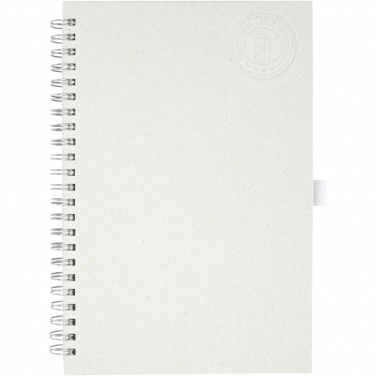 Logo trade promotional items image of: Dairy Dream A5 size reference recycled milk cartons spiral notebook