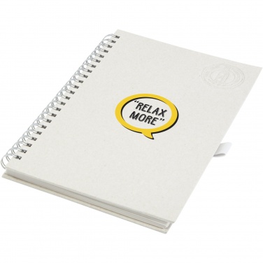 Logo trade promotional products picture of: Dairy Dream A5 size reference recycled milk cartons spiral notebook