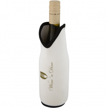 Logo trade corporate gifts image of: Noun recycled neoprene wine sleeve holder