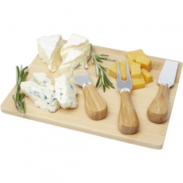 Logo trade promotional product photo of: Ement bamboo cheese board and tools