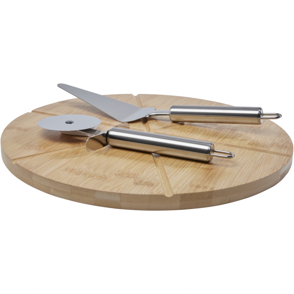 Logotrade promotional item image of: Mangiary bamboo pizza peel and tools