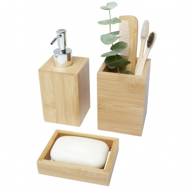 Logotrade promotional products photo of: Hedon 3-piece bamboo bathroom set