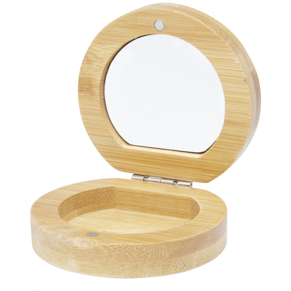 Logotrade advertising product picture of: Afrodit bamboo pocket mirror