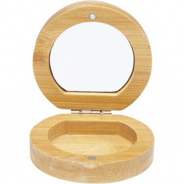 Logotrade business gift image of: Afrodit bamboo pocket mirror